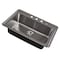 Msi Single Bowl 33in X 22in Stainless Steel Overmount Kitchen Sink ZOR-STL-SBSNK-001 - alternate 3
